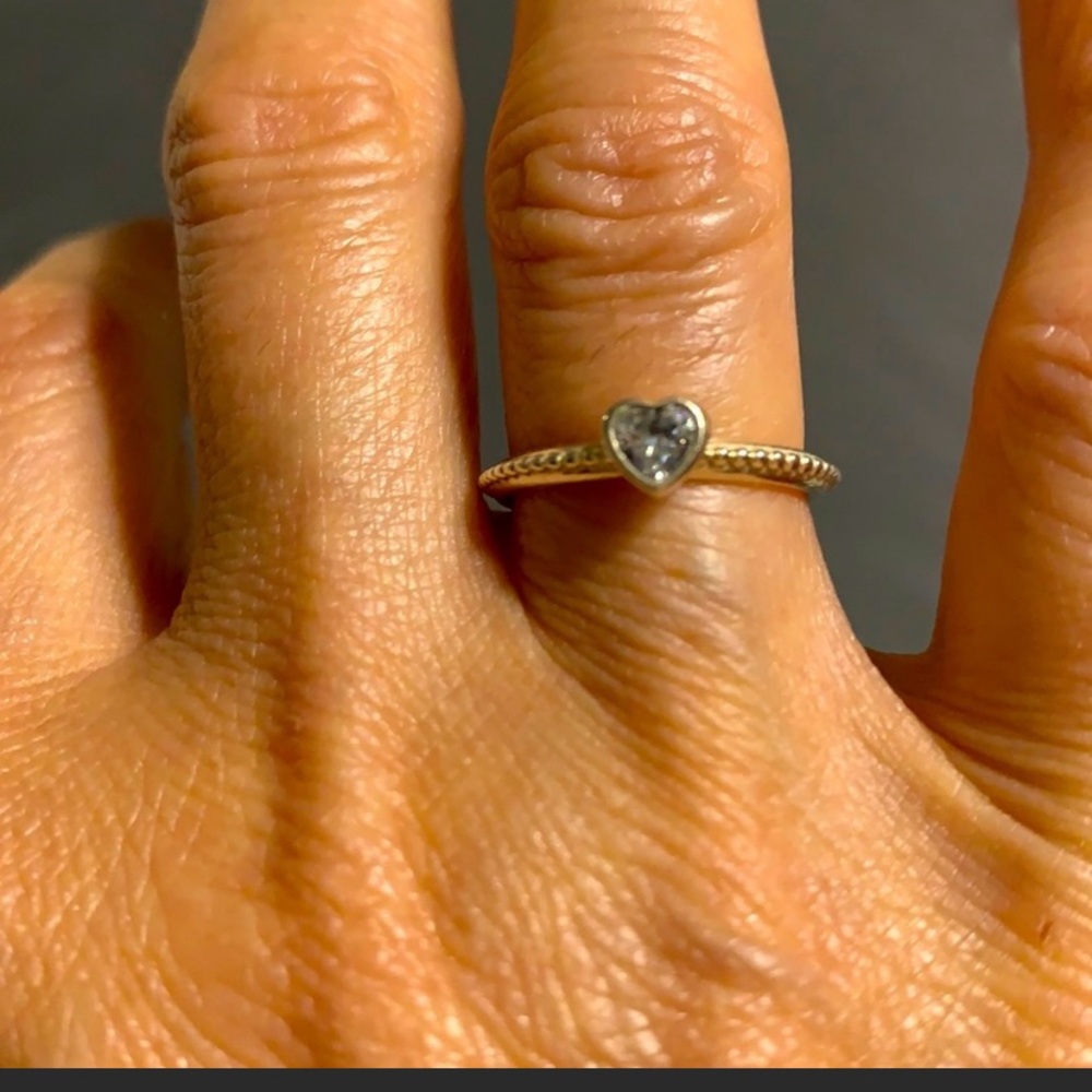 925 Sterling Silver heart ring